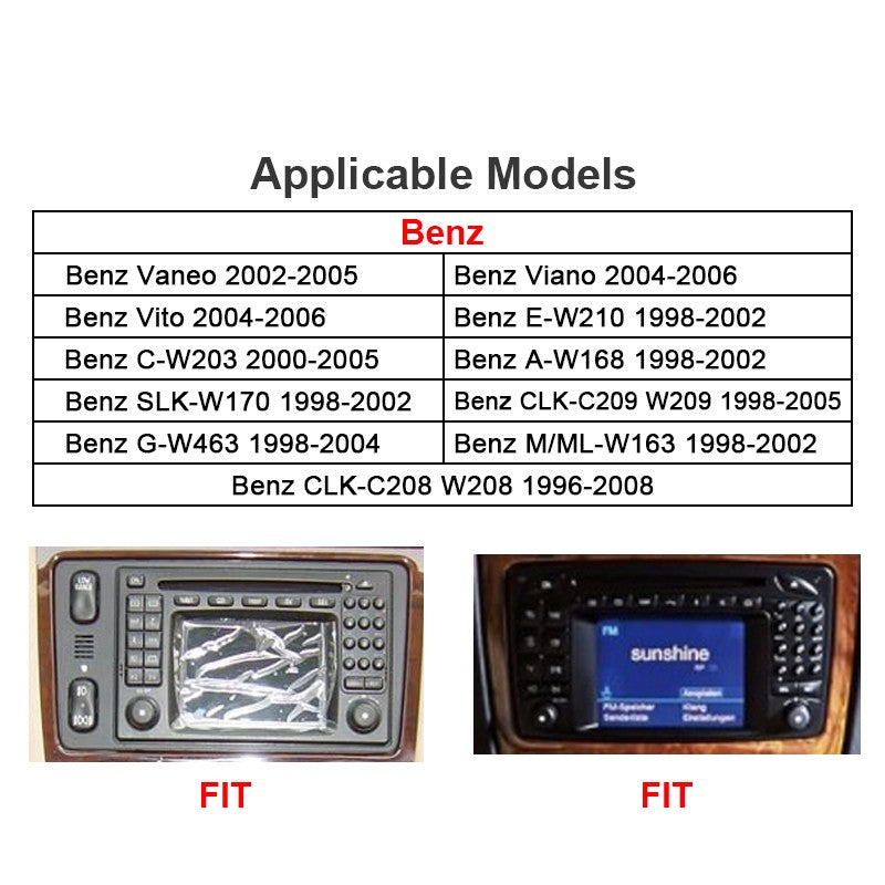 Android 10 Car Multimedia Stereo for Benz Vaneo 2002-2005/Viano /Vito 2004-2006 Car Radio 8" Screen GPS Navi Wireless Carplay