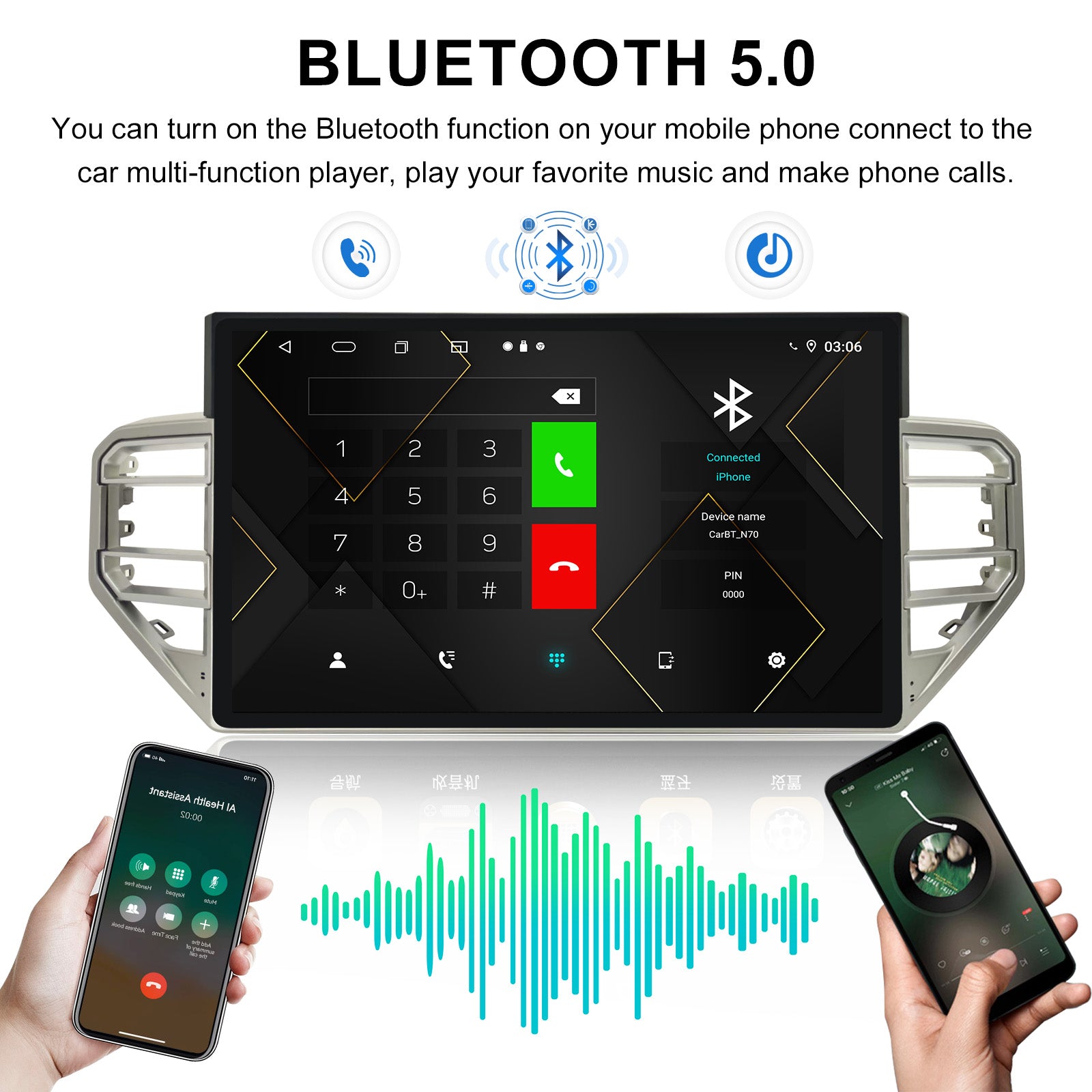 15 Inch Car Multimedia GPS Navigation Radio Player with Android Touch Screen carplay 360 Carplay 4G for Toyota Tundra Sequoia 2022-