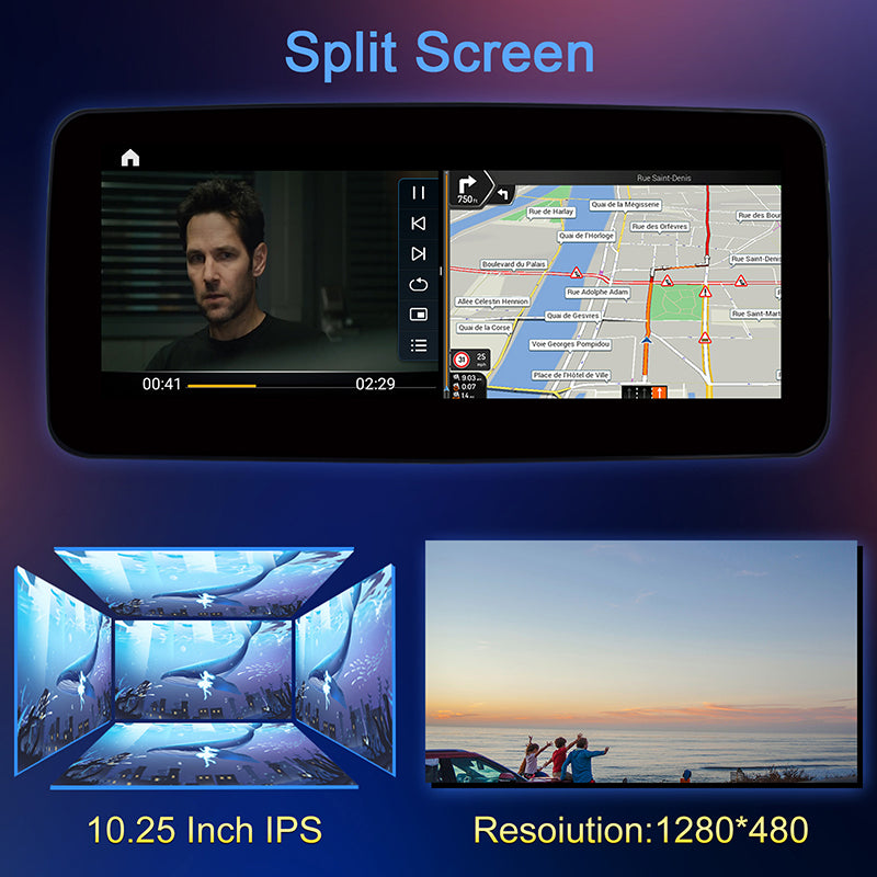 Android 10.25" Screen Car Radio for Mercedes-Benz GLA 2013- NTG 4.5 Car Audio Auto Stereo GPS Navigation Tape Recorder