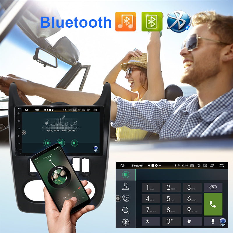 Android  2Din Car Radio Multimedia for Renault Sandero  /Dacia Sandero 2008 - 2012 Carplay Navigation Head Unit Stereo