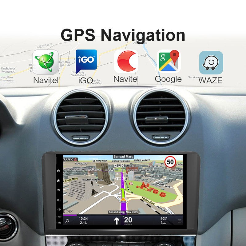 Android 9inch Car Radio for Mercedes-Benz GL ML CLASS W164 2005- Vehicle Multimedia Bluetooth Stereo Player 64G GPS Navigation
