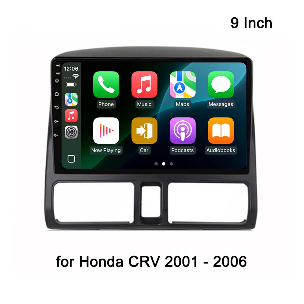 9 Inch Touch Screen Android 13 Car Radio for Honda CRV 2001 - 2006 Multimedia Video Player Navigation Carplay Autoradio BT DSP WiFi  SWC