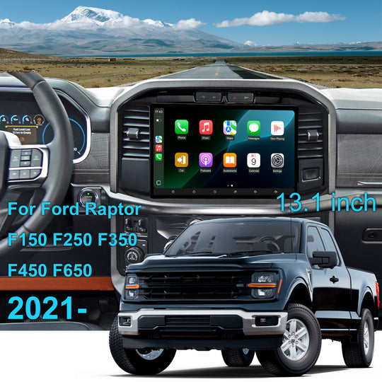13.1 Inch Android Car Stereo Radio  for Ford F150 2021-256GB Wireless CarPlay Android Auto Rear Camera Support
