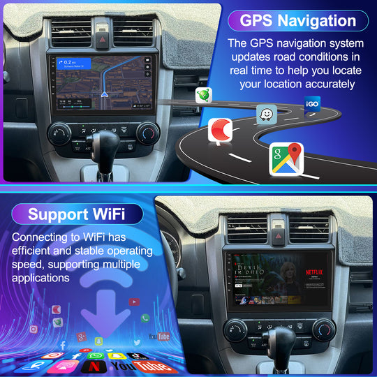 KSPIV | 9 Inch | HONDA CRV 2006-2011 | Android Car Radio | Multimedia Video Player