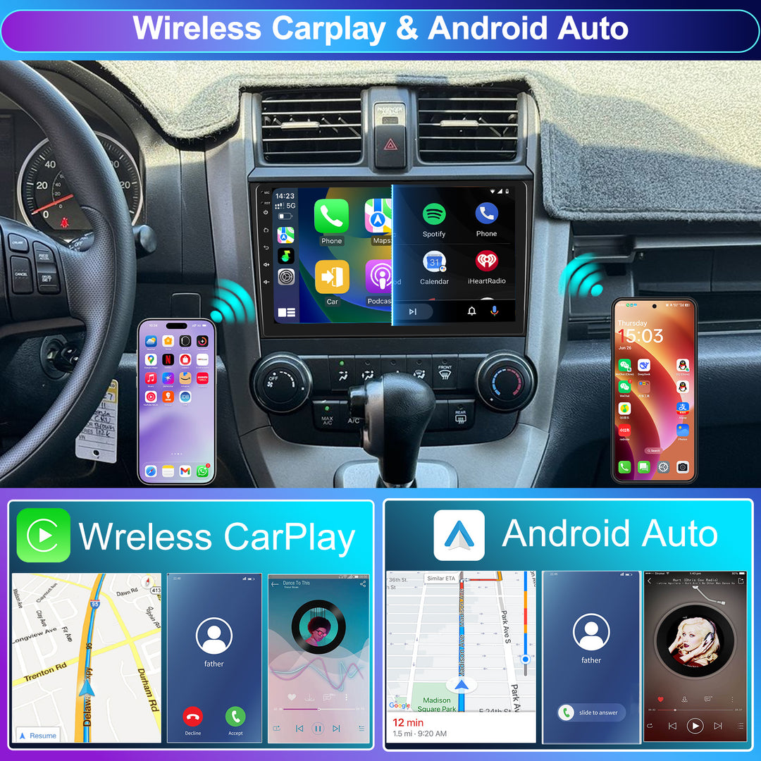 KSPIV | 9 Inch | HONDA CRV 2006-2011 | Android Car Radio | Multimedia Video Player