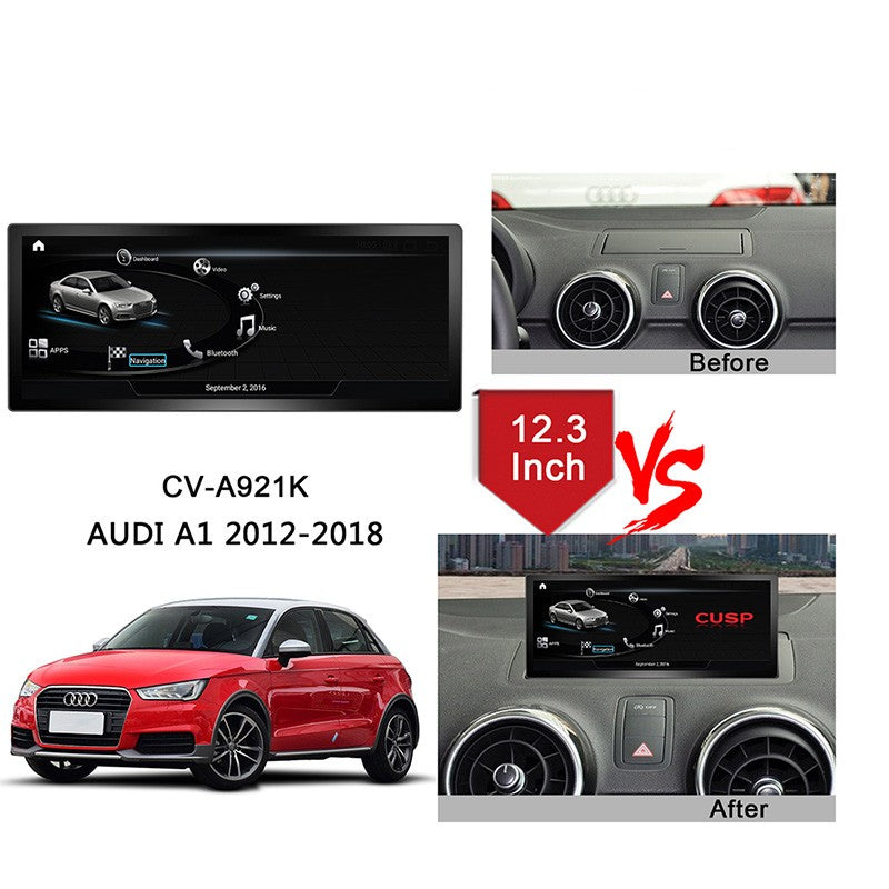 12.3"Android Car Radio for AUDI A1 2012-2018 Multimedia Player GPS Navigation Stereo Video CarPlay Screen