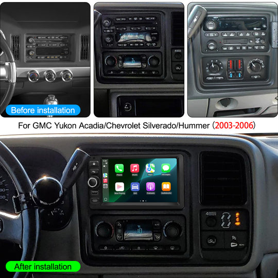 7 inch Android  Car Stereo Radio for  Chevrolet Silverado 2003- 2006 /Chevrolet Chevy 2003-2006 Multimedia Video Player  GPS IPS 4G Stereo DVD