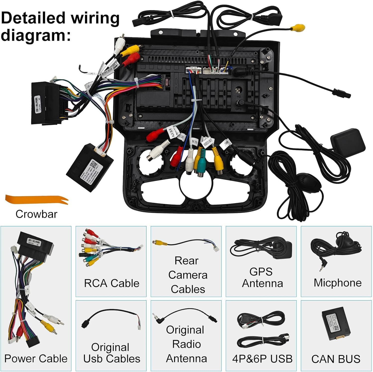 10.4" Vertical Android 14 Car Stereo for Dodge Ram 1500 2500 3500 2013-2018 Auto A/C, Wireless CarPlay Android Auto, 4G LTE GPS Navigation, Bluetooth, Backup Camera, Steering Wheel Control, Plug & Play