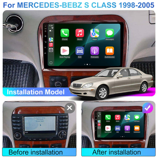 Android Car  Stereo Radio for MERCEDES-BEBZ S CLASS 1998-2005 with 9 inch Radio GPS Navigation Wireless CarPlay 4G WIFI DSP Head Unit