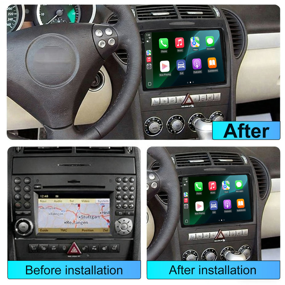 Android 15 Car Stereo For MERCEDES-BEBZ SLK R171 2004-2012 with 9 inch Car Radio Multimedia Player GPS Navigation