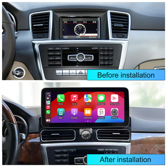 Android Car Multimedia Stereo for MERCEDES-BEBZ ML  CLASS 2012-2015 Auto 12.3 inch Radio GPS Navigation Wireless CarPlay 4G WIFI DSP Head Unit