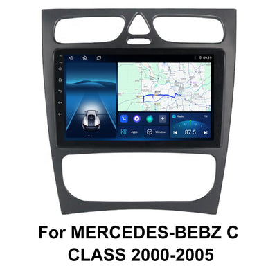 9 inch Android 15 Car Multimedia Stereo forMERCEDES-BEBZ C CLASS 2000-2005, Auto Radio GPS Navigation Wireless CarPlay 4G WIFI DSP Head Unit