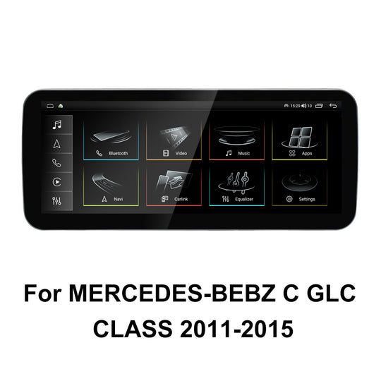 12.3 Inch Touch Screen for MERCEDES-BEBZ C GLC CLASS 2011-2015, Android 15 Car Stereo with Carplay Android Auto in Dash GPS Navigation Bluetooth WIFI FM Backup Camera