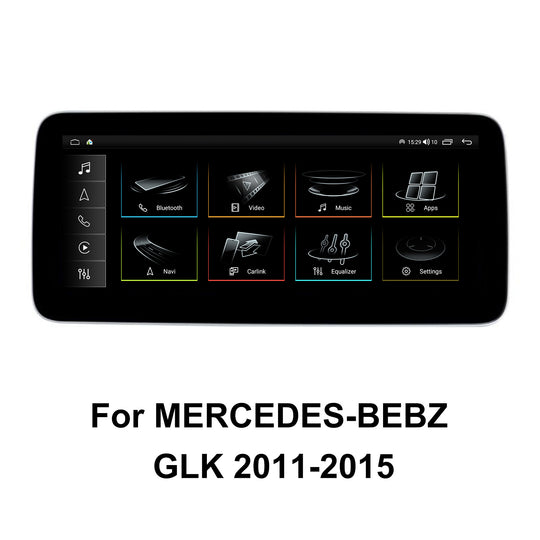 10.25 Inch Touch Screen for MERCEDES-BEBZ GLK 2011-2015 Android 15 Car Stereo with Carplay Android Auto in Dash GPS Navigation Bluetooth WIFI FM Rear Camera