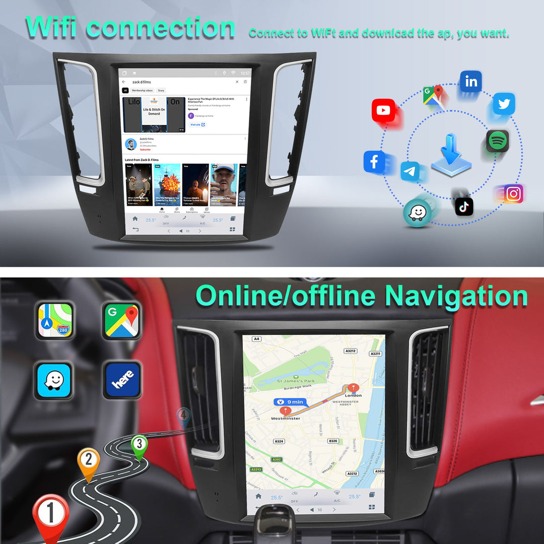 Maserati Levante | 2015-2020 | Car Multimedia Player | Tesla Style | Android 13