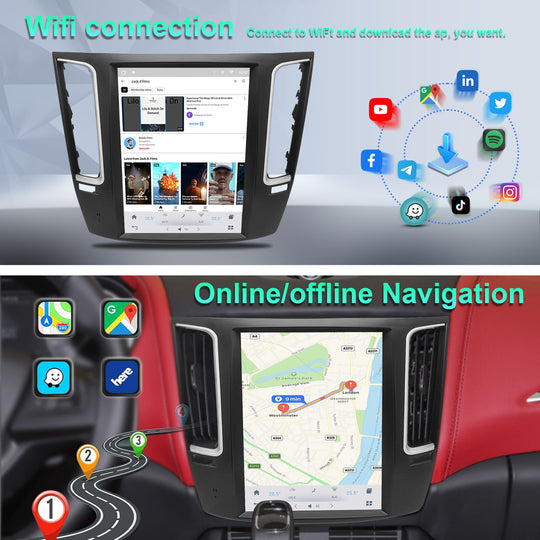 Maserati Levante | 2015-2020 | Car Multimedia Player | Tesla Style | Android 13