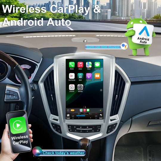 12.1 inch Vertical Screen Tesla Style Car Radio Stereo for Cadillac SRX 2009-2012