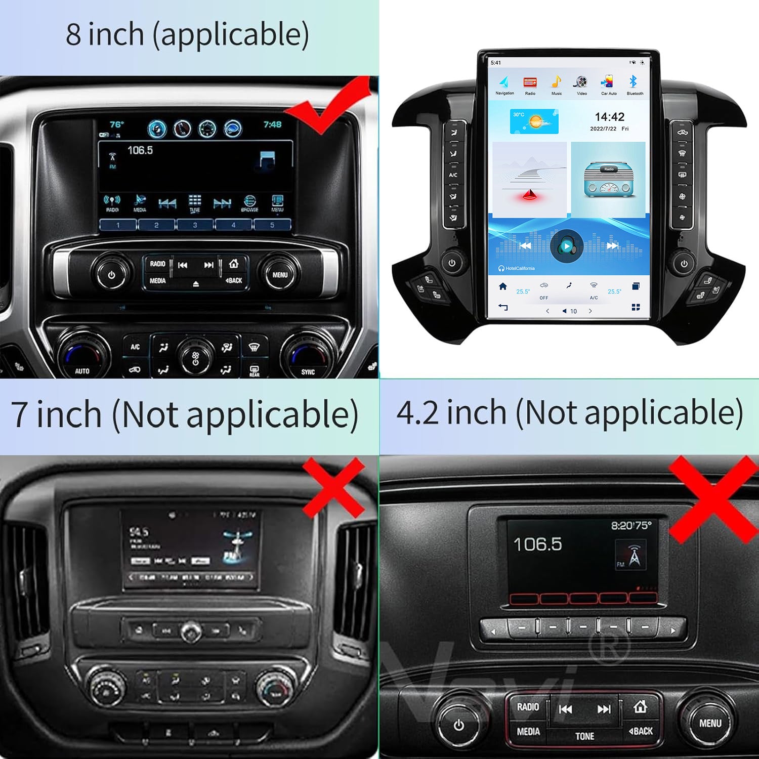 For Chevrolet Silverado GMC Sierra 2014-2019