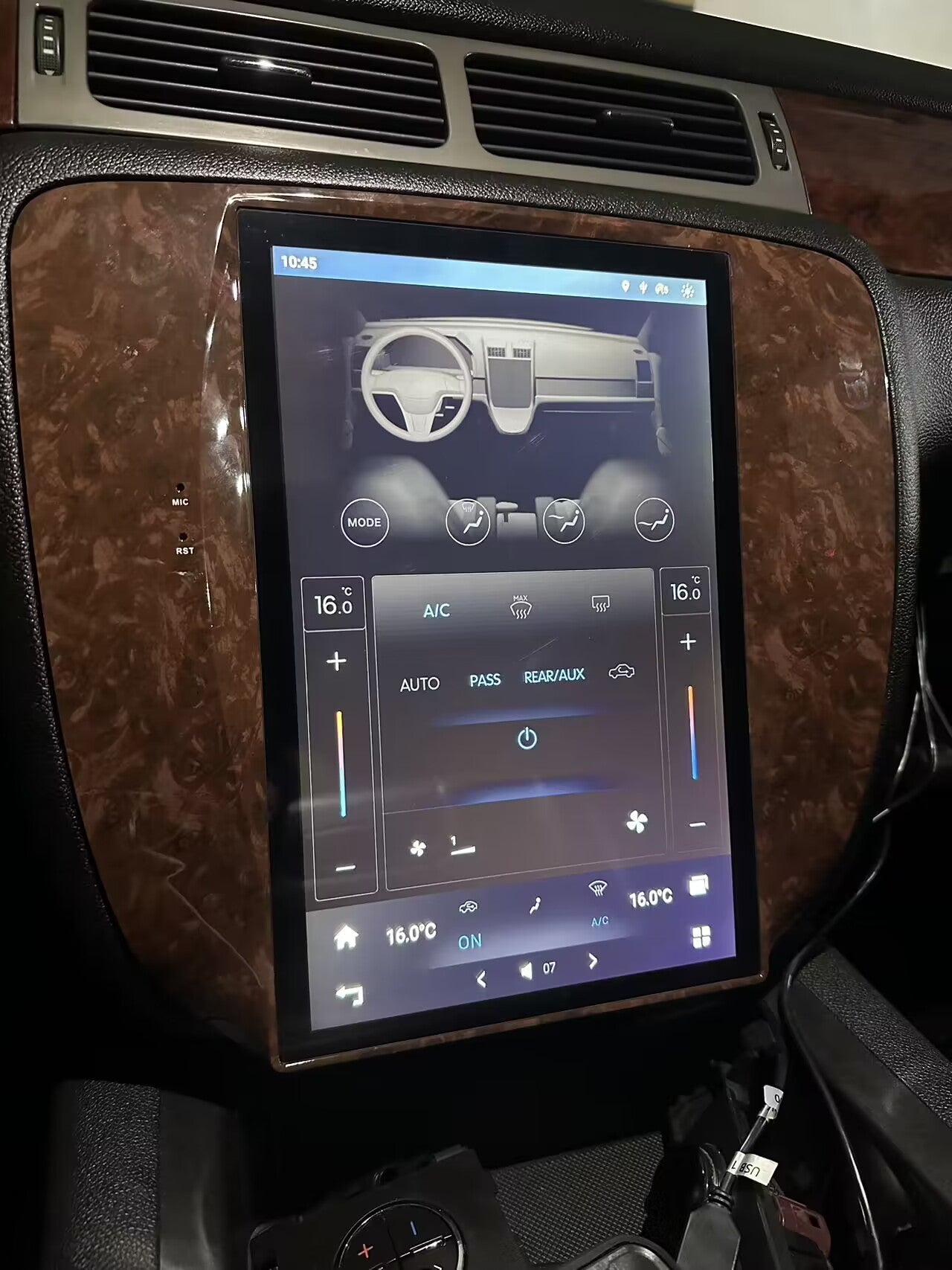 KSPIV |GMC Yukon |Chevrolet Tahoe |2007-2015 | Tesla Screen | Car Radio | Manual A/C