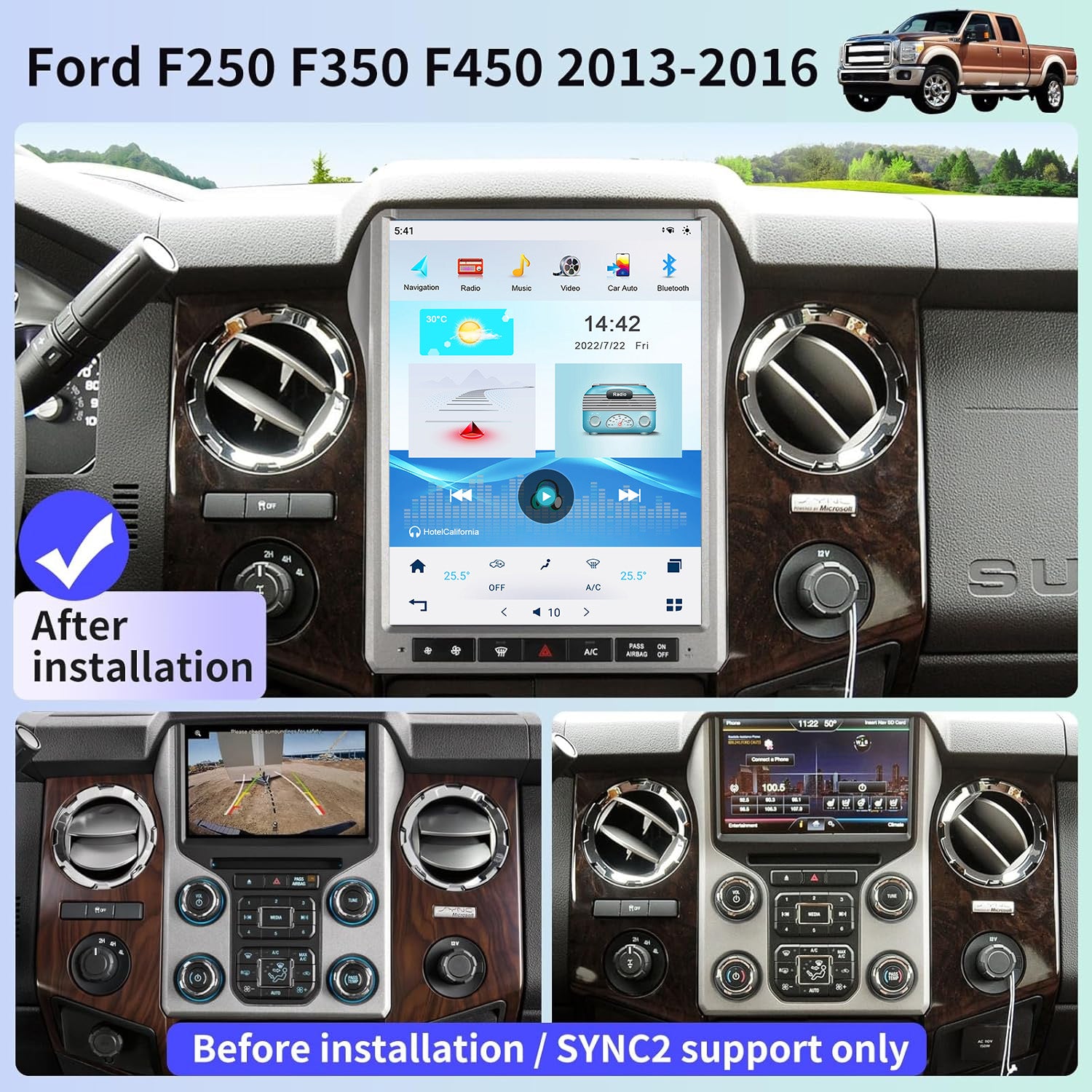 For Ford F250/F350 2013-2016