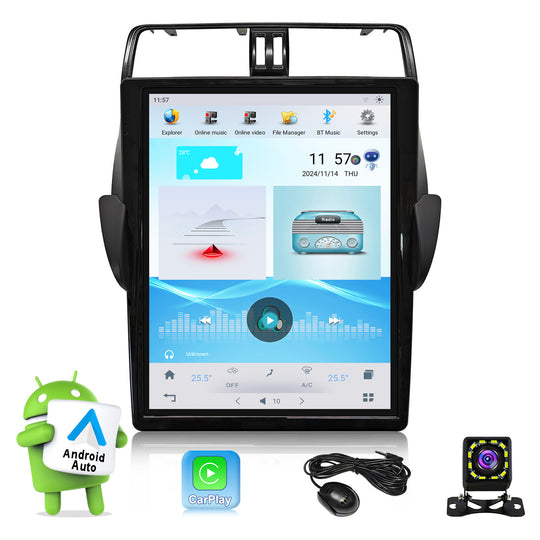 17 inch Car Stereo Radio for TOYOTA PRADO 2018-  Navigation Vertical Screen