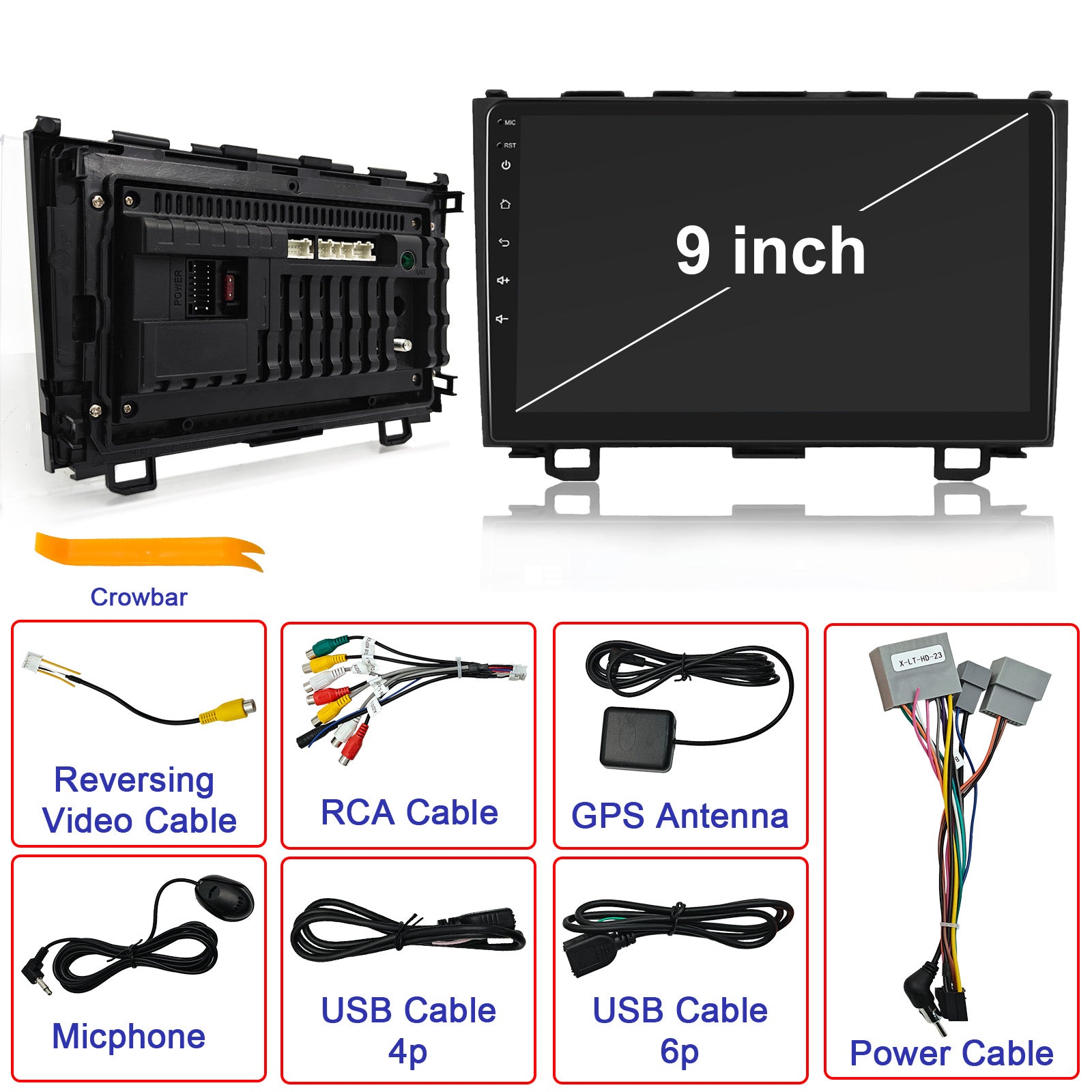 KSPIV | 9 Inch | HONDA CRV 2006-2011 | Android Car Radio | Multimedia Video Player