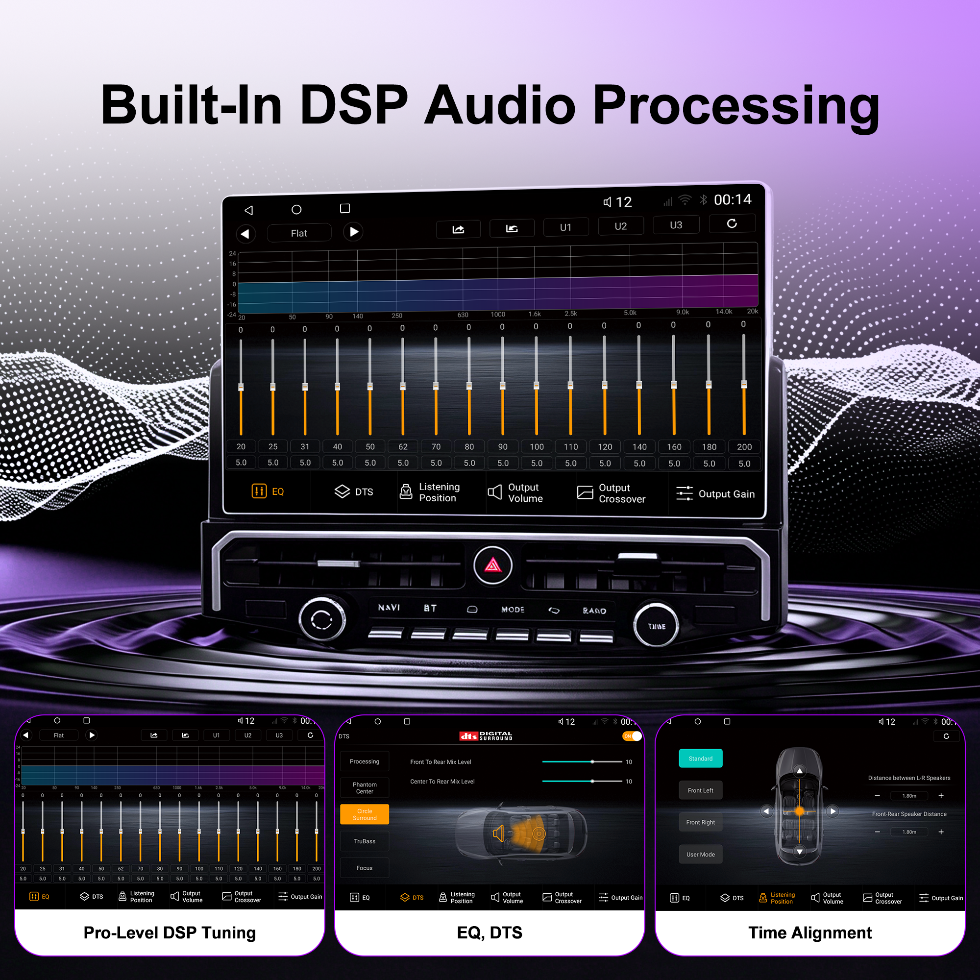KSPIV 15” Android Car Stereo for Toyota 4Runner 2010-2024, Qualcomm 8-Core 8GB+128GB Touchscreen Radio, Wireless CarPlay Android Auto, DSP DTS Audio, GPS Navigation, Bluetooth, RCA HDMI, Backup Camera, CANBUS Plug & Play