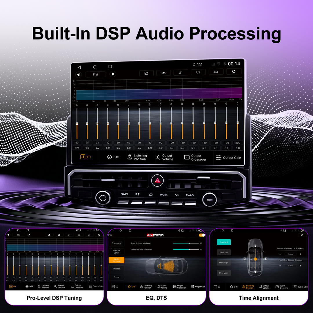 KSPIV 15” Android Car Stereo for Toyota 4Runner 2010-2024, Qualcomm 8-Core 8GB+128GB Touchscreen Radio, Wireless CarPlay Android Auto, DSP DTS Audio, GPS Navigation, Bluetooth, RCA HDMI, Backup Camera, CANBUS Plug & Play