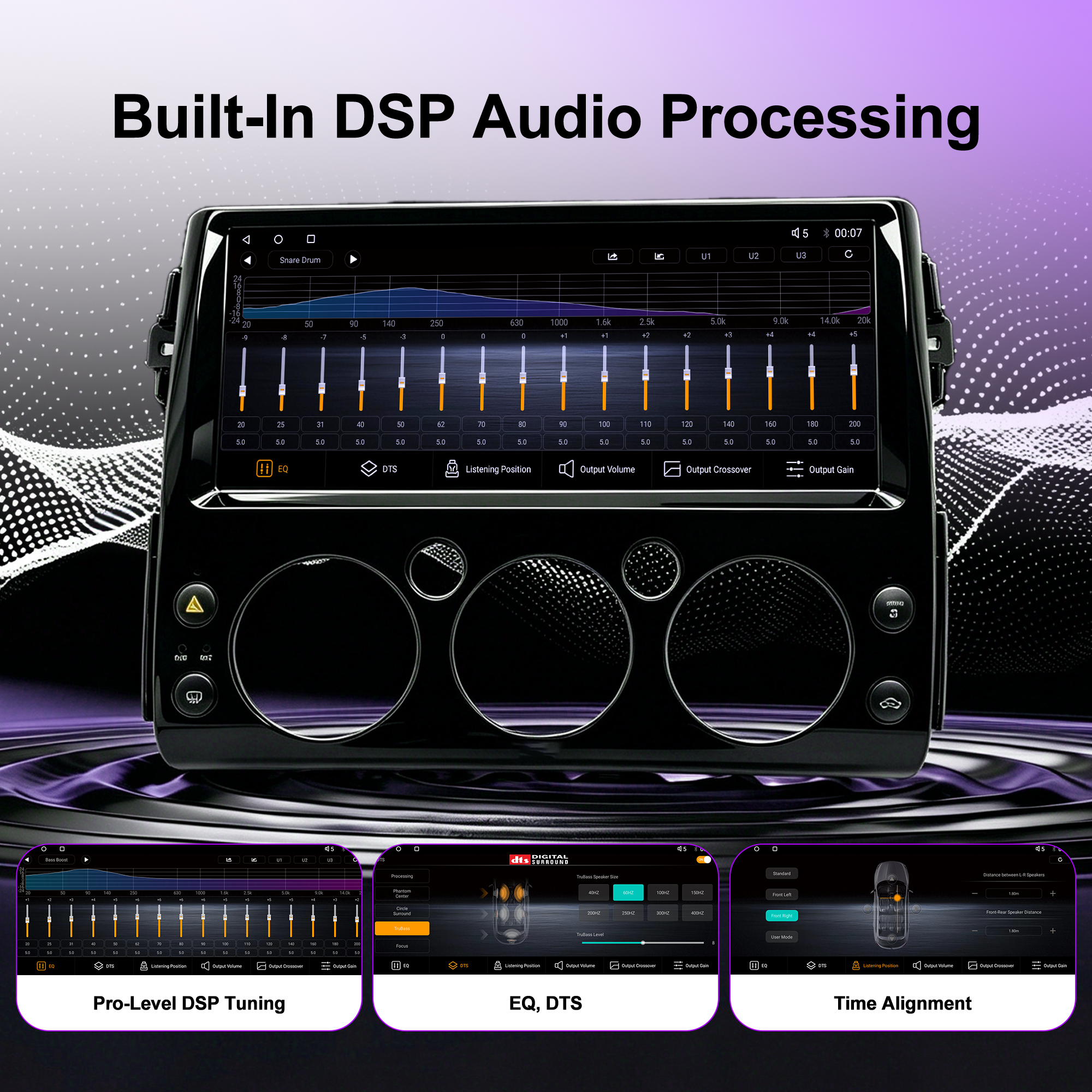 12.3 Inch Android Car Stereo for Toyota FJ Cruiser 2006+, Qualcomm 8-Core 8GB+128GB Touch Screen Radio with Wireless Apple CarPlay Android Auto, DSP DTS Sound, GPS, Bluetooth, RCA HDMI Output, Plug & Play