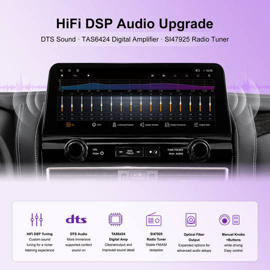 12.3" OEM 2022-Style Android Car Stereo for Infiniti QX80 / Nissan Armada 2010-2021, Wireless Apple CarPlay Android Auto, DSP DTS Audio, Qualcomm 8-Core, 8GB+128GB, 4G LTE GPS, RCA HDMI, Plug & Play