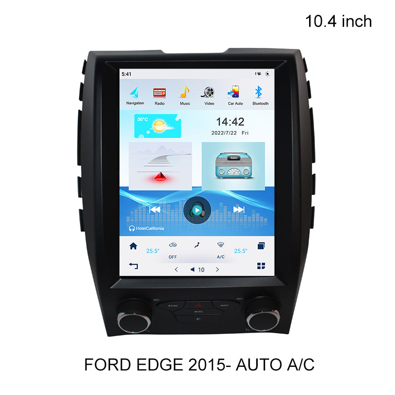KSPIV Car Stereo For Ford EDGE 2015- Tesla Screen Android Auto Car Multimedia Player GPS Navigation Radio Tape Recorder Head Unit
