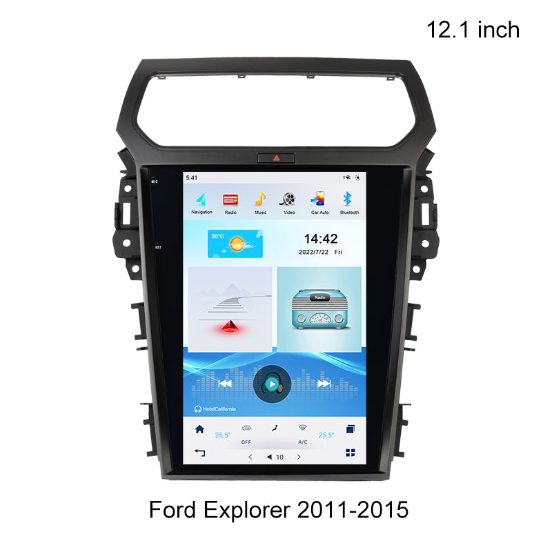 tesla-style apple carplay screen Ford Explorer 2011-2015