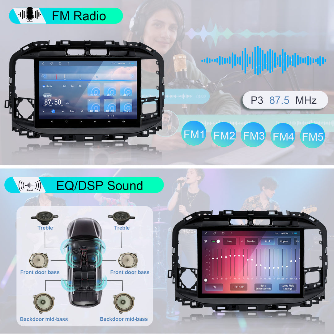 13.1 Inch Android Car Stereo Radio  for Ford F150 2021-256GB Wireless CarPlay Android Auto Rear Camera Support