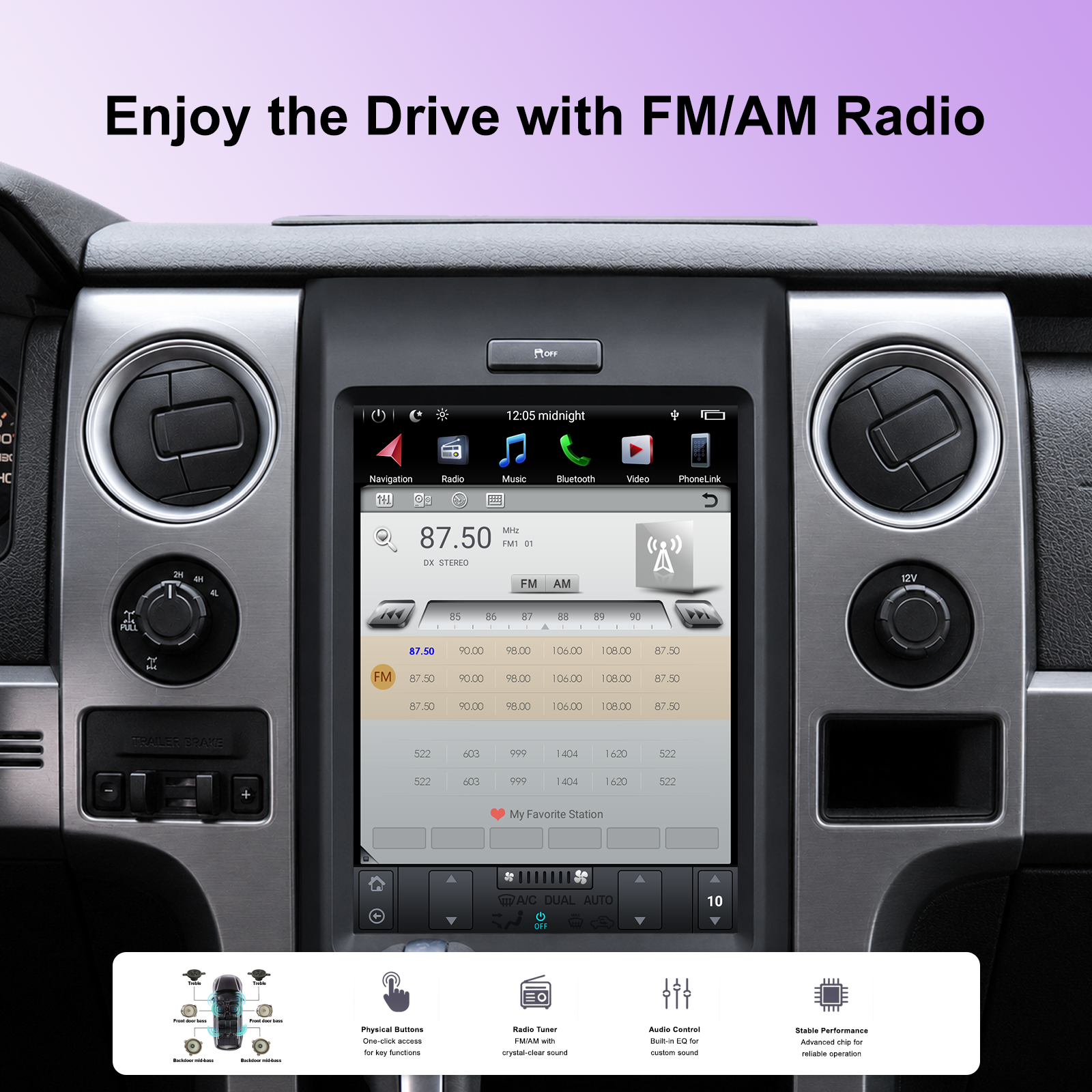 KSPIV |  12.1 Inch | Ford F150 2013-2014 | Tesla Style Screen | Android Car Radio