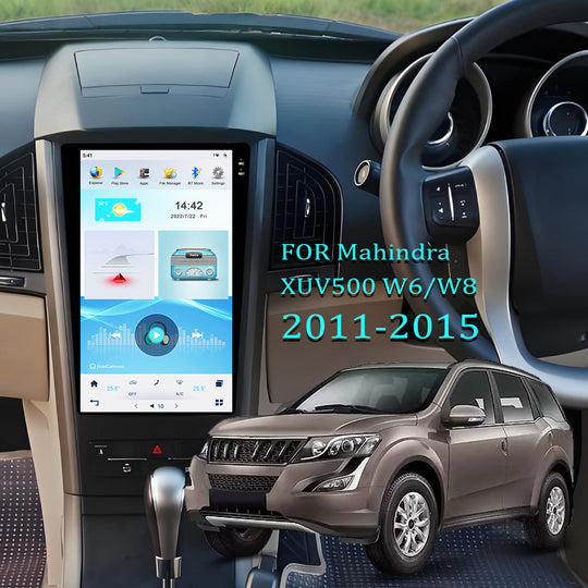 KSPIV 12.1" Tesla Style Screen For Mahindra XUV500 W6/W8 2011-2015 Android 11 Car Radio Multimedia Video DVD Player Navigation GPS 2din