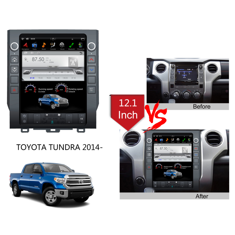 KSPIV | Android 13 | 10.4 Inch | Toyota Tundra 2014- | Tesla Style Screen |Car Multimedia Radio