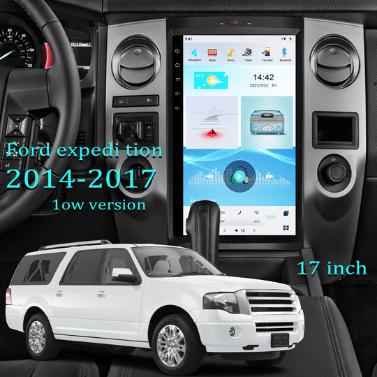 KSPIV Vertical Screen 17 Inch for Ford Expedition 2014-2017 High Version Stereo Tesla Style Head Unit