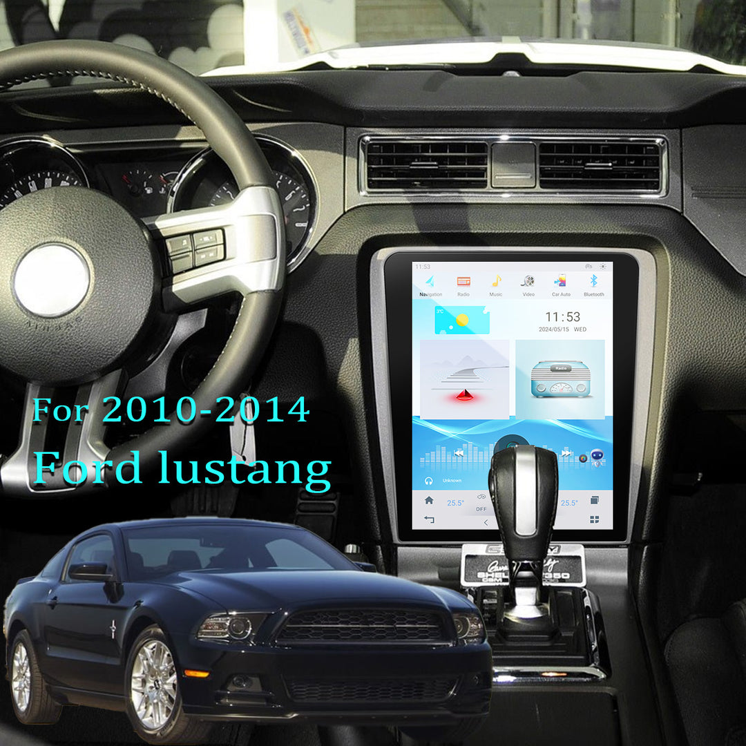 KSPIV | Android 13 |  Ford Mustang 2012-2014 | Tesla Style | Vertical Car Radio