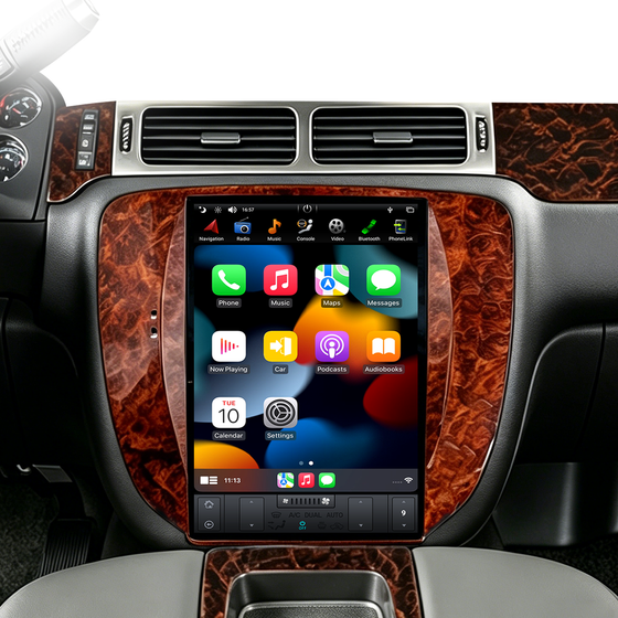 12.1" Tesla Style Android Car Stereo for GMC Yukon, Chevy Tahoe & Suburban 2007–2015, Wireless CarPlay, Android Auto, GPS, 4GB+32GB/64GB