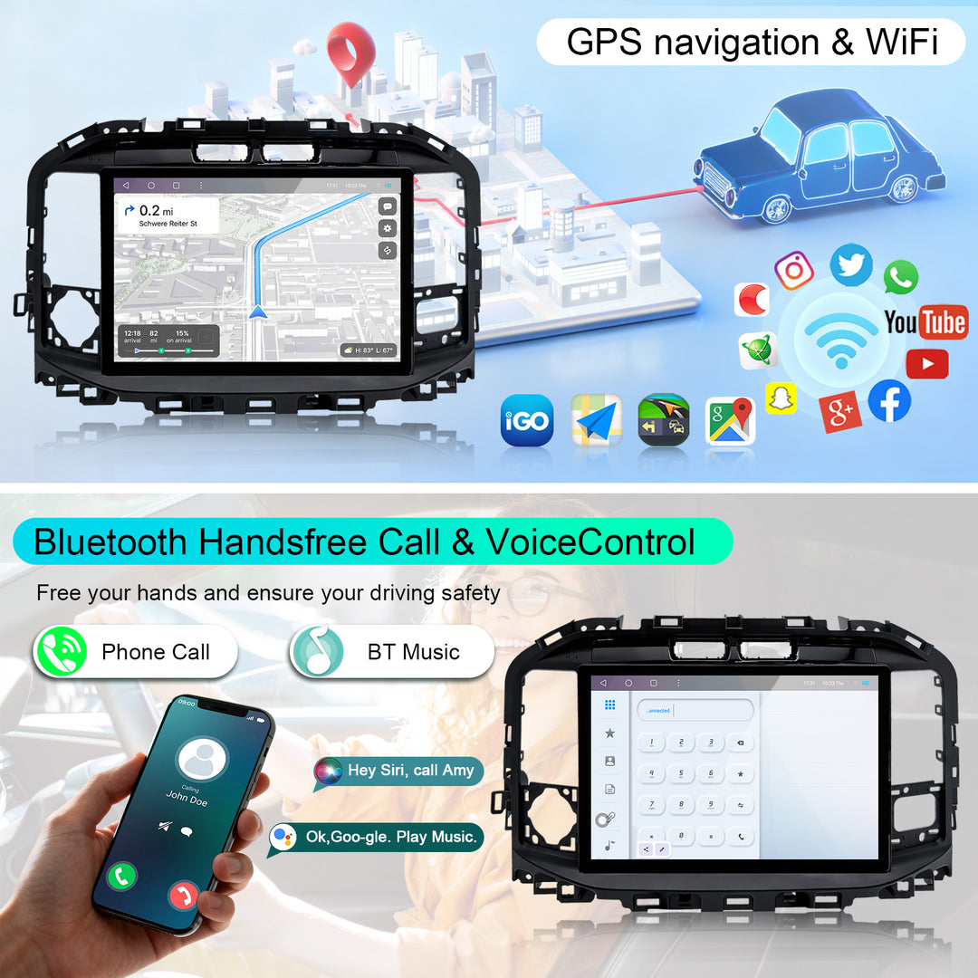 13.1 Inch Android Car Stereo Radio  for Ford F150 2021-256GB Wireless CarPlay Android Auto Rear Camera Support