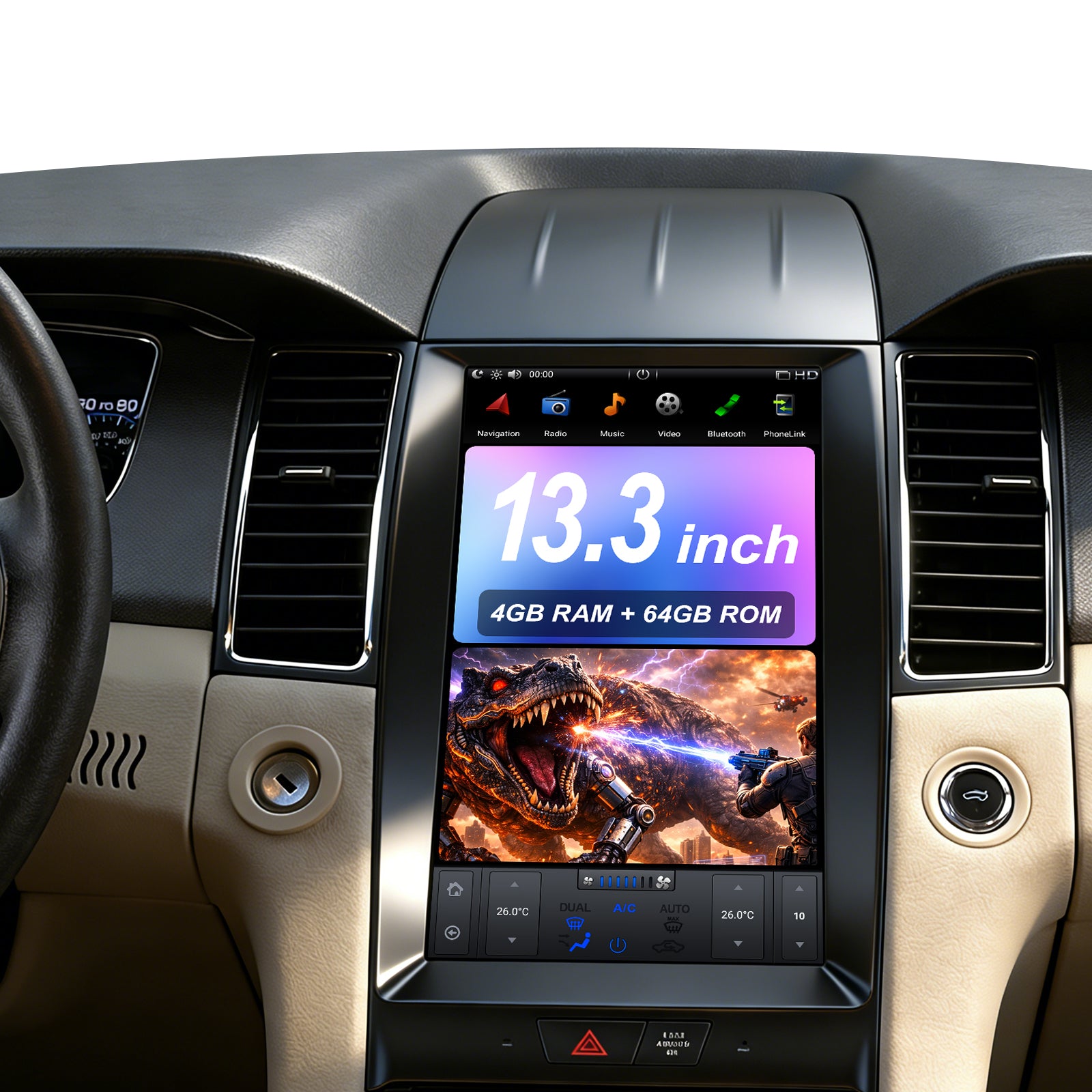 13.3 Inch | Tesla Style Screen | Ford Taurus 2012-2016 | Car Radio | High Level
