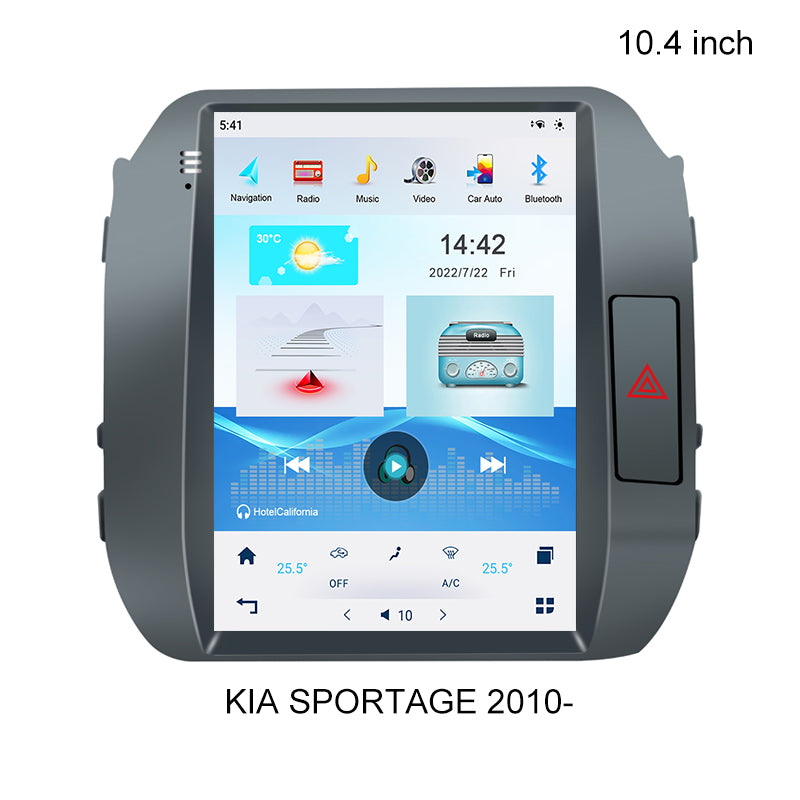 KSPIV Android 10.4 Inch Tesla Vertical Screen Car Stereo For KIA SPORTAGE 2010- Carplay Android Auto GPS Navigation Head Unit Multimedia Player