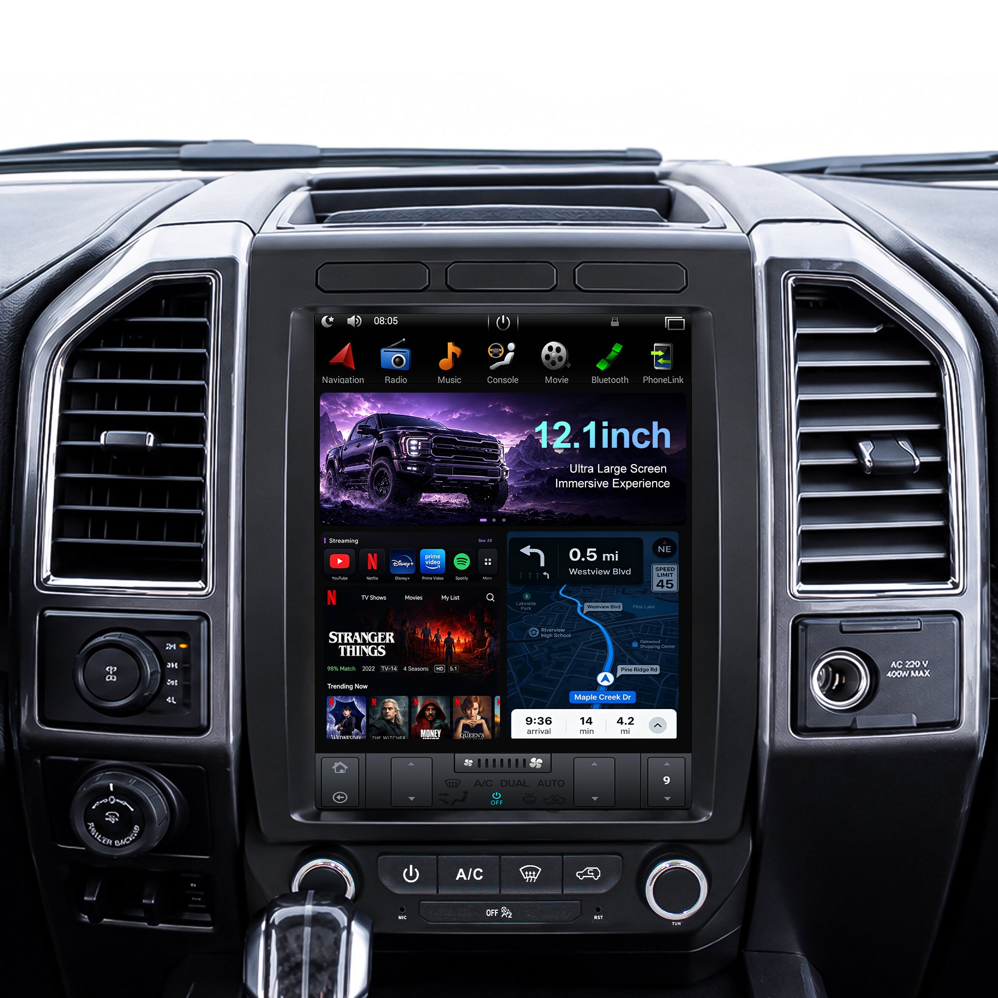 KSPIV | Ford F150/ Raptor 2015| Android 13 | Tesla Screen | 12.1 inch Car Stereo|  tesla style