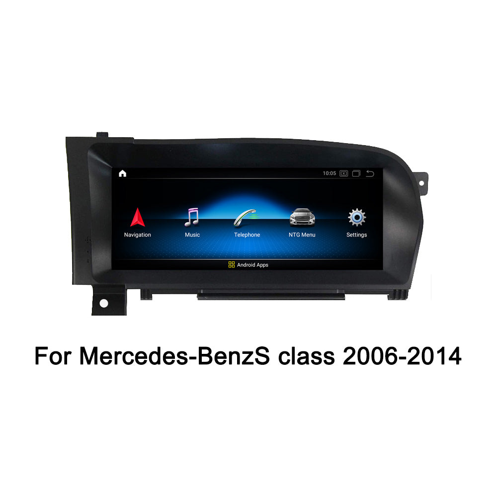 Android10 Bluetooth Car Stereo Radio for Mercedes-Benz S Class W221 2005-2013 Multimedia Player IPS GPS Navigation Carplay&Audio