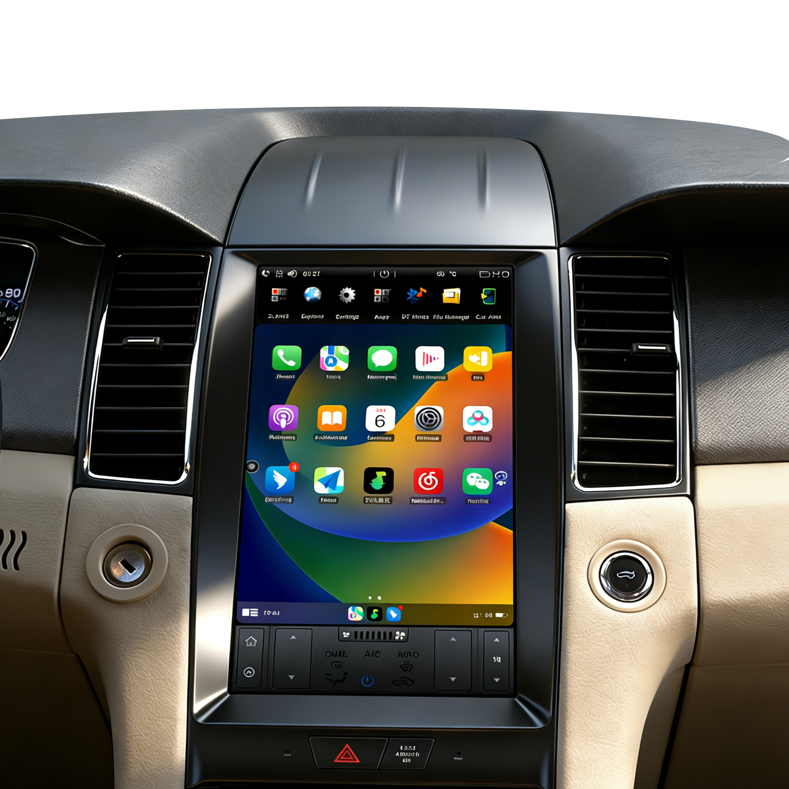KSPIV | Tesla Style Vertical Screen |  Ford Taurus | 2012-2016 | Middle Level Car Radio Stereo