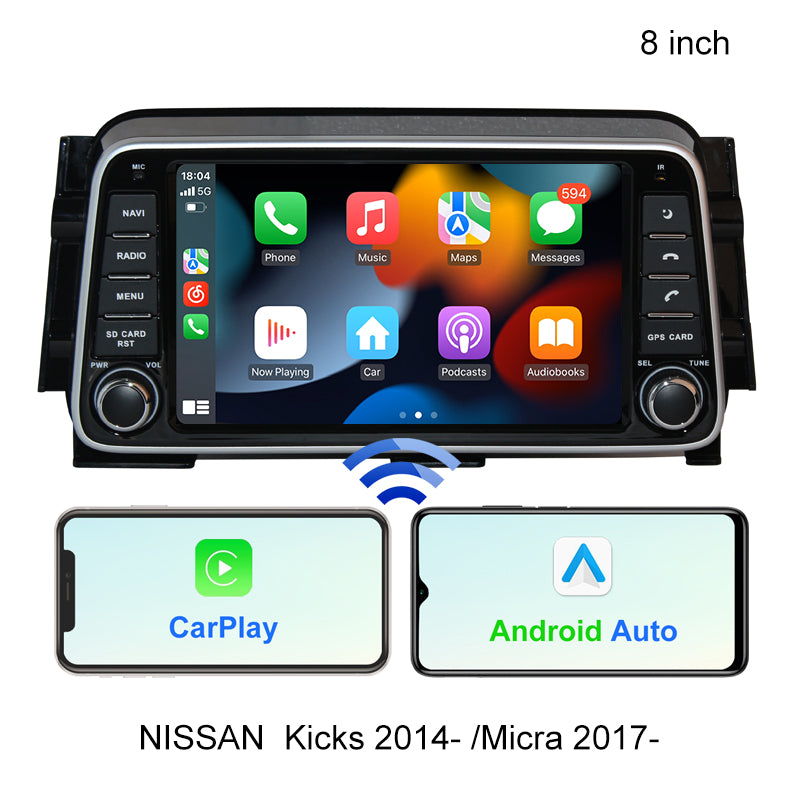 8 Inch Android Car Multimedia Radio Stereo Player For NISSAN Kicks 2014- /Micra 2017- Autoradio Carplay Screen Multimedia Auto
