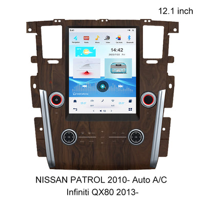 Android Tesla Style Screen Car Multimedia Player For NISSAN PATROL 2010- Auto A/C /Infiniti QX80 2013- Support bose amplifier and 360 camera