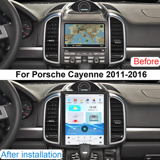 10.4 inch Android 14 GPS Navigation Android Multimedia for Porsche Cayenne 2011-2016
