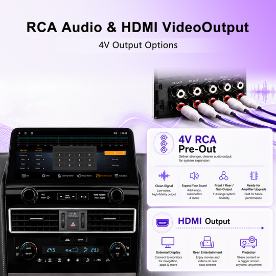 12.3" OEM 2022-Style Android Car Stereo for Infiniti QX80 / Nissan Armada 2010-2021, Wireless Apple CarPlay Android Auto, DSP DTS Audio, Qualcomm 8-Core, 8GB+128GB, 4G LTE GPS, RCA HDMI, Plug & Play