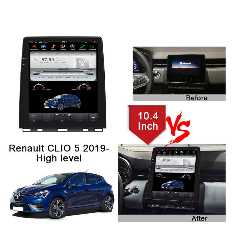 KSPIV | 10.4" | Tesla Style Screen Radio | Renault CLIO 5 2019- | High level Car Stereo Radio